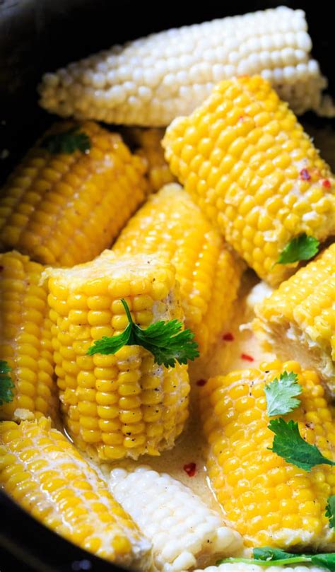 Crock Pot Corn On The Cob Spicy Southern Kitchen