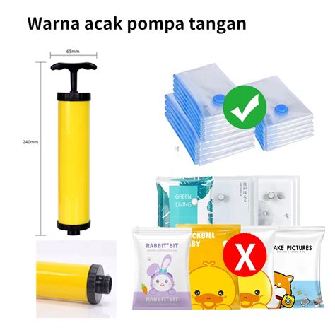 Jual Plastik Kompresi Vakum Alat Vacum Baju Dan Plastik Nya Vacuum Bag