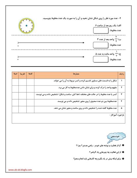 نمونه سوال نوبت اول ریاضی چهارم ⭐️ کامل ترین و بهترین نمونه سوال