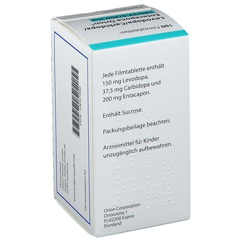 Levodopa Carbidopa Entacapone Orion 150 Mg 37 5 Mg 200 Mg 100 St Mit