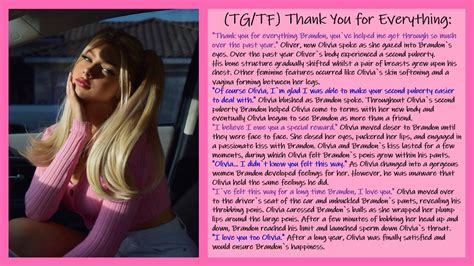 (TG/TF) Thank You for Everything by CandyCaptions on DeviantArt