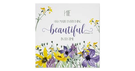 Everything Beautiful Ecc 3 11 Poster Zazzle