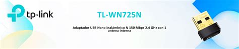 Tl Wn N Adaptador Usb Nano Inal Mbrico N Mbps Gh