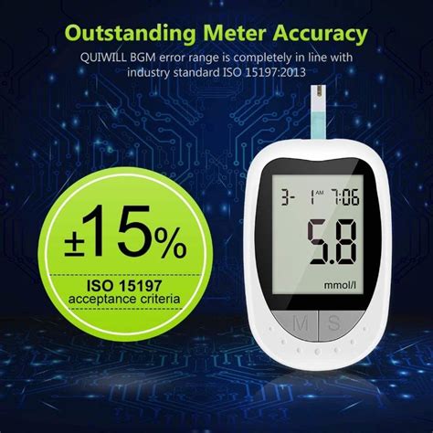 Blood Glucose Monitor Meter Diabetes Test Kit Blood Sugar Tester With