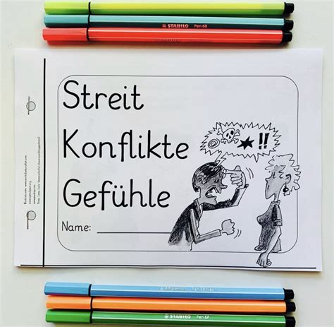 Streit Konflikte Gefühle Sachen Konflikt Schule