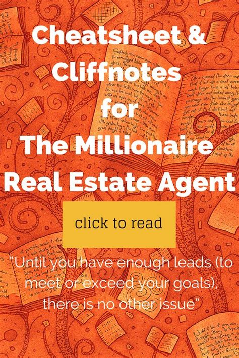 The Millionaire Real Estate Agent Book Review Cliffnotes