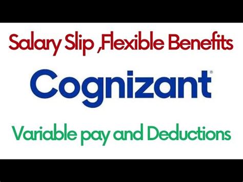 COGNIZANT Salary Slip Flexible Benefits Package Explained Cts