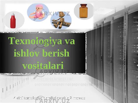 Texnologiya Va Ishlov Berish Vositalari Sinf Texnika Va Texnologiya