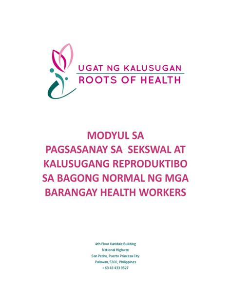 UNK Barangay Health Worker Training Module | PDF