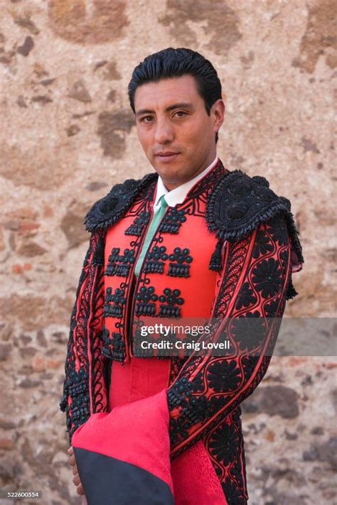 A Matador At A Bull Fight In Embroidered Bullfighting Uniform High-Res ...