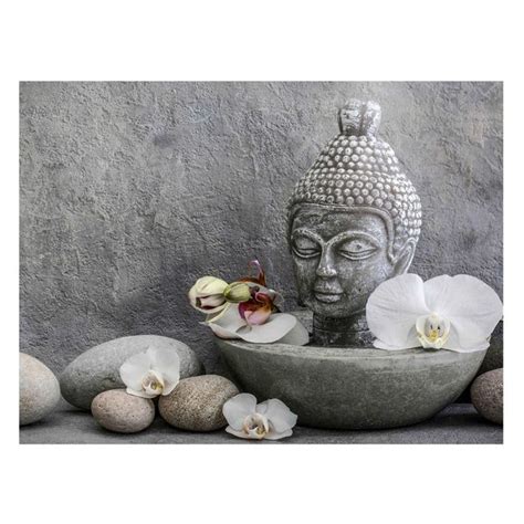 Zen Buddha Orchideen Und Steine Magnettafel Im Querformat 4 3