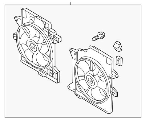 Genuine Ford Engine Cooling Fan Assembly L Z C Hb Ebay