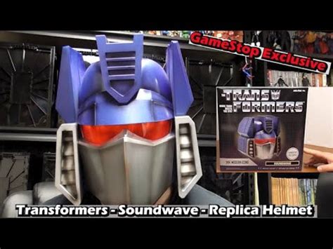 REVIEW - Transformers Soundwave - Replica Helmet - GameStop Exclusive - YouTube