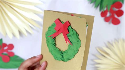 Cara membuat kartu ucapan natal | Diy Kartu Ucapan Kreatif | Diy ...