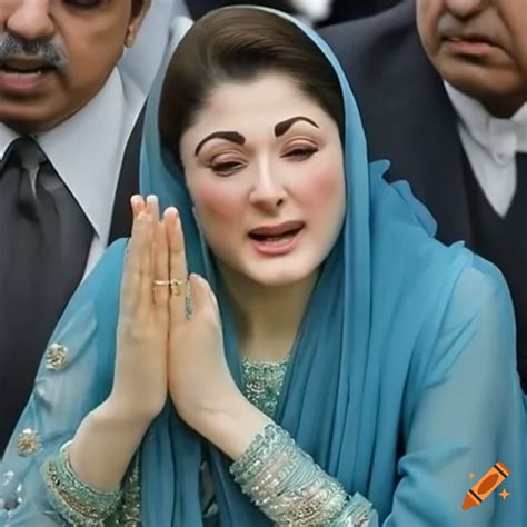 Maryam Nawaz Clear Face Sneezing On Craiyon