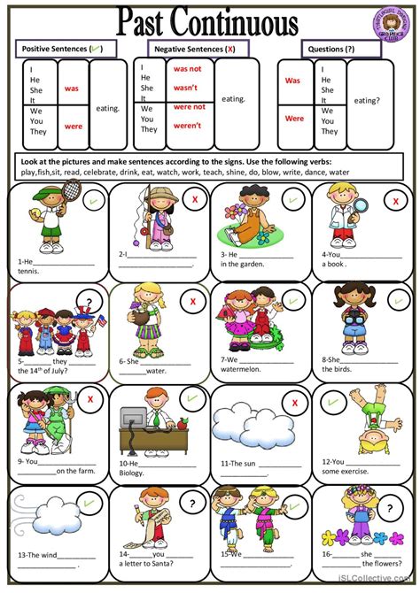 Past Continuous English Esl Worksheets Pdf And Doc