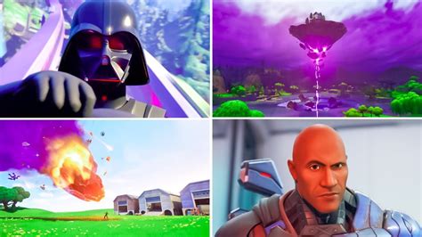 All Fortnite Cinematic Trailers Seasons 1 21 Youtube