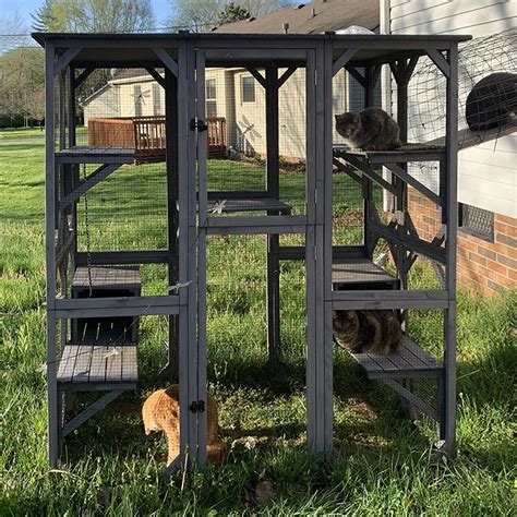 Aivituvin Air Outdoor Cat Run Large Cat Enclosure Off