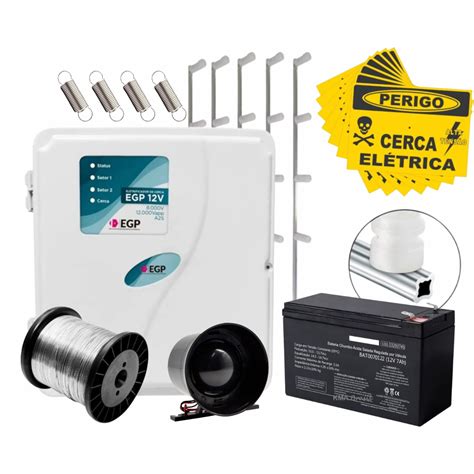 Cerca Elétrica Para Casa - KIT 20M Cerca eletrica residencial - completo para 20 metros | Shopee ...