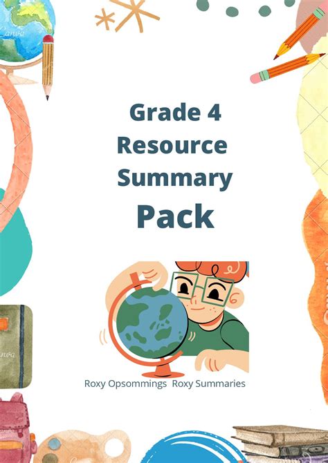 Summary Pack Grade 4 Term 4 • Teacha