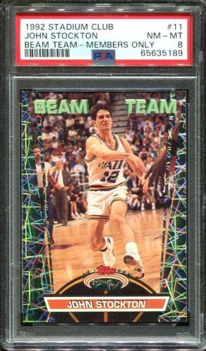 Topps Stadium Club Beam Team Members Only John Stockton Utah