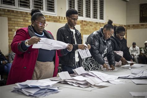 South Africa Elections Anc May Lose Majority Initial Projection Shows