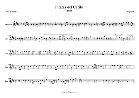 Partitura Cancion Piratas Del Caribe Para Flauta Dulce