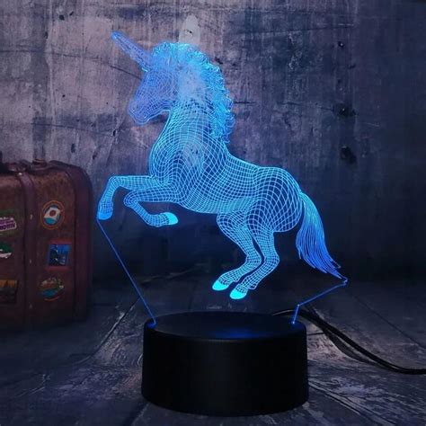 Jednorożec Unicorn Lampka Nocna 3D Led Pilot Ceny i opinie Ceneo pl