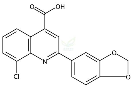 2 苯并 d 1 3 二氧戊环 5 基 8 氯喹啉 4 羧酸 2 1 3 Benzodioxol 5 yl 8 chloroquinoline