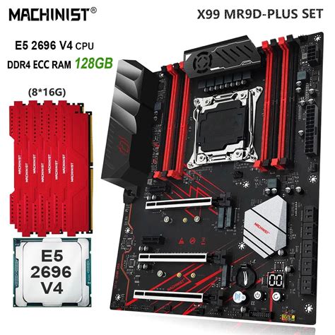 Machinist Conjunto De Placa Base X Lga Kit Xeon E V