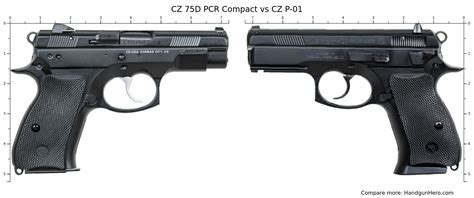 Cz 75d Pcr Compact Vs Cz P 01 Size Comparison Handgun Hero