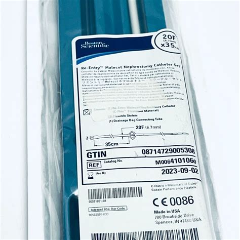 New BOSTON SCEINTIFIC 410106 Re Entry Malecot Nephrostomy Catheter