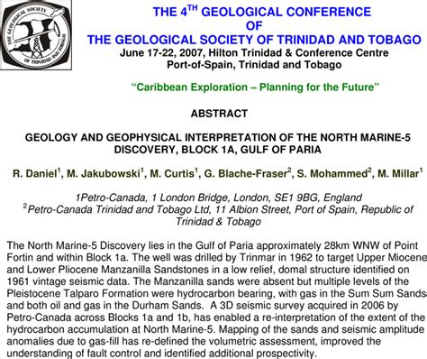 AAPG Datapages Archives ABSTRACT GEOLOGY AND GEOPHYSICAL