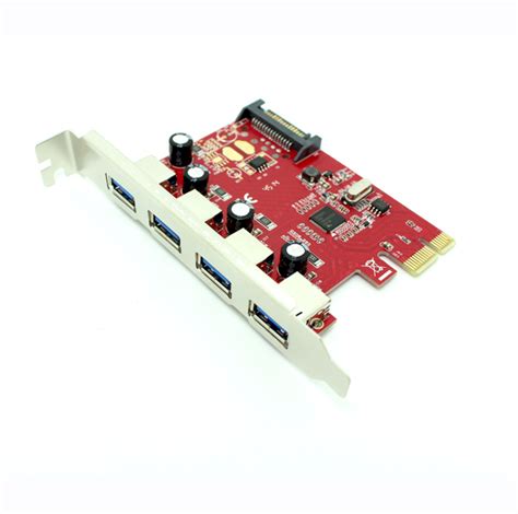 Superspeed 4 Ports Pci E To Usb 30 Expansion Card Interface Usb 30