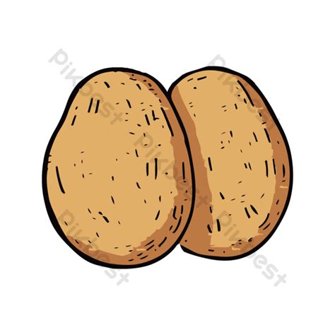 Potatoes Vector Art Png Png Images Eps Free Download Pikbest