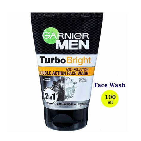 Garnier Men Turbo Bright Anti Pollution Double Action Face Wash Gm