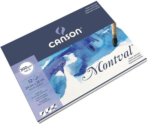 Bloco Aquarela Montval Canson 12 Folhas 300 g m² 24x32cm