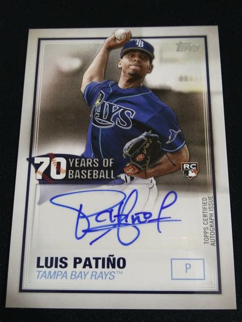 Luis Patino 2021 Topps Series 2 70 Years Of Baseball Rookie Auto RC