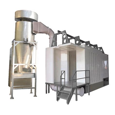 Pp Plastic Powder Coating Spray Booth With Cyclone Recovery System