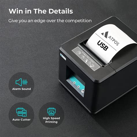 Atpos At Mm Inch Thermal Receipt Printer Usb Bluetooth