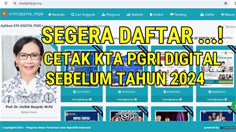 MUDAH CARA DAFTAR KTA PGRI DIGITAL TAHUN 2023 BISA DI HP MAUPUN PC