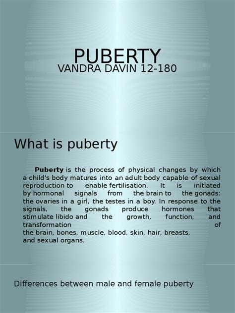 PDF PUBERTY VandraDavin DOKUMEN TIPS