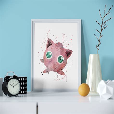 Jigglypuff Pokemon Art Print Painting Frames Art Prints Pokemon Art