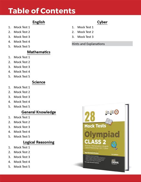 28 Mock Test Series For Olympiads Class 2 Science Mathematics English