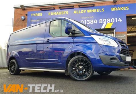 Ford Transit Custom With Calibre T Sport 18 Gloss Black Alloy Wheels