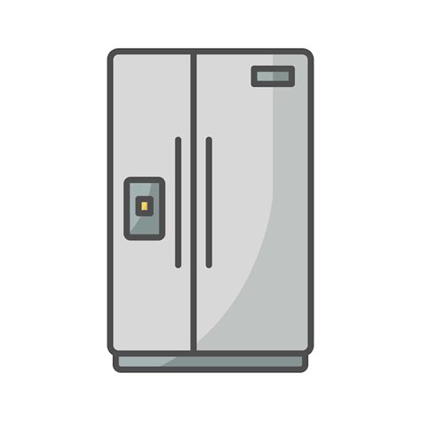 Plantilla De Dise O Vectorial De Icono De Refrigerador En Fondo Blanco