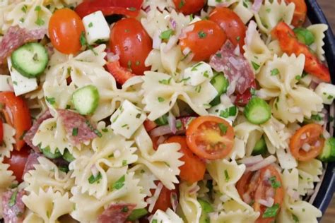 Salami Pasta Salad - TheLadyChef