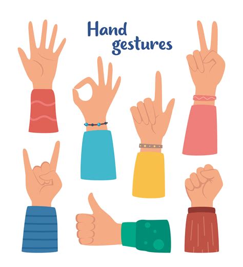 Gestures In Communication Clipart