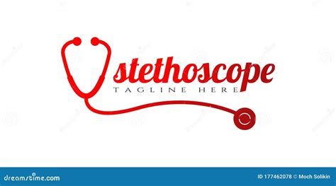 Stethoscope Icon Template Creative Vector Logo Design Illustration