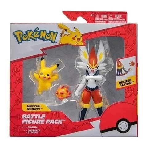 Figura Pokemon Battle Figure Pack Cinderace Pikachu Jazware Cuotas